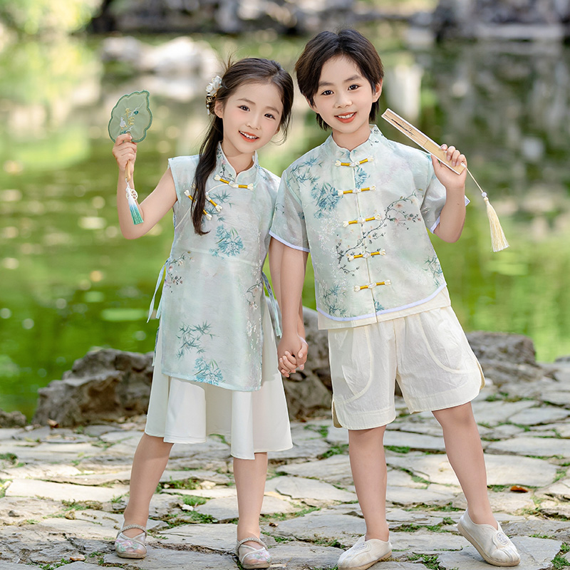 新中式中国风改良旗袍裙唐装套装