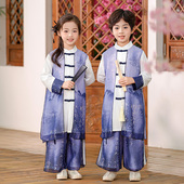 古装 幼儿园儿童演出服新中式 风六一表演 中国风套装 男童汉服春夏款