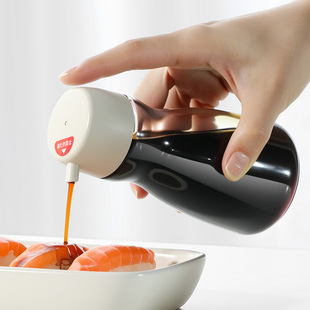 日式玻璃酱油瓶家用厨房专用生抽醋调料瓶香油瓶分装小玻璃倒油壶