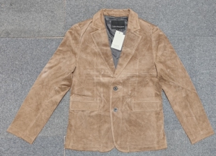 男士修身绒面猪皮真皮皮衣外套机车时尚夹克潮款修身西服皮衣