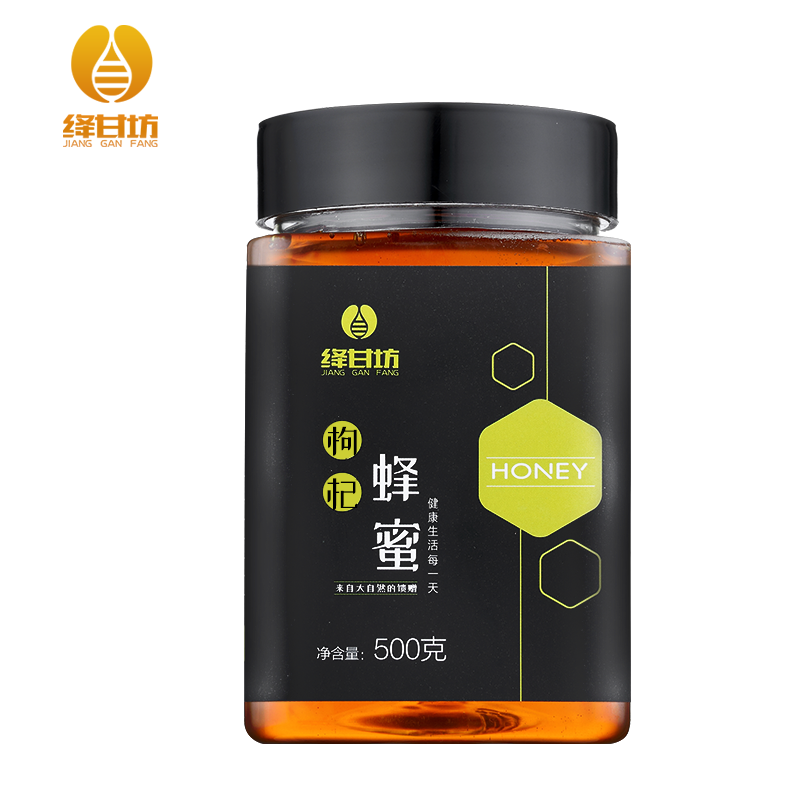 枸杞花蜂蜜500克百花蜂蜜纯净天然农家自产野生土蜂蜜成熟深山