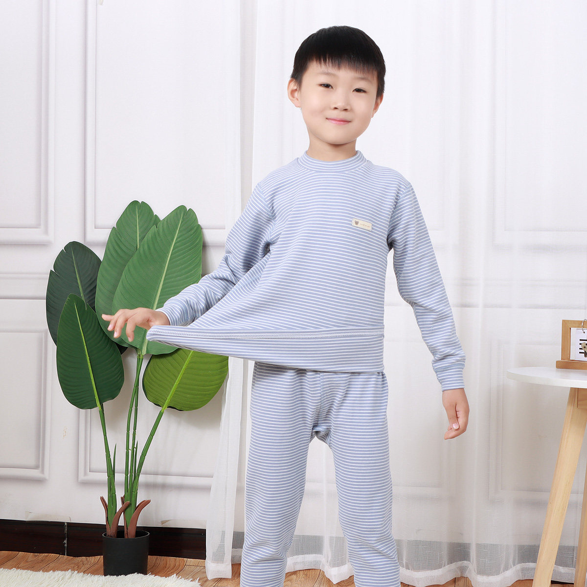 小童加厚舒绒棉内衣套装婴幼儿肩扣打底衣儿童无缝连接棉睡衣睡裤,童装/婴儿装/亲子装,内衣套装,淘宝优惠券,粉丝福利购,淘宝优惠卷