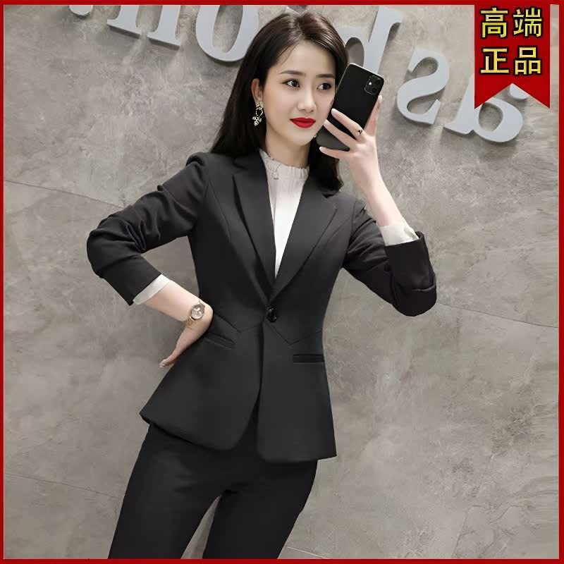 【品牌正品】西装套装女夏装职业装短袖西服高端正装经理女工作服