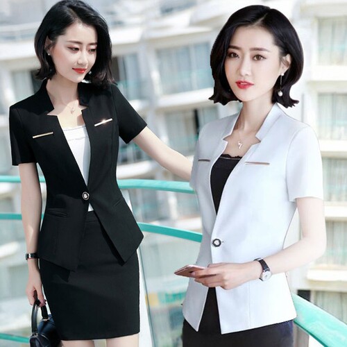 西装短袖美容师工作服凡依香舍