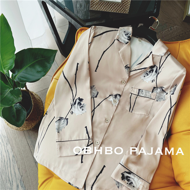 OBHBO女缎面舒适家居服丝滑