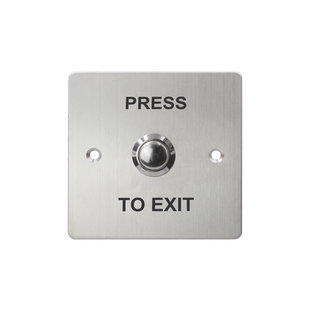 不锈钢86型门禁开关面板 金属出门按钮 常开常闭自复位开门按钮窄