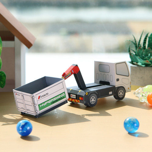 立体手工制作搬运小卡车3D纸模型