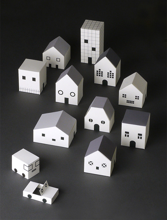 儿童益智diy立体手工制作卡通小房子房屋纸房子3d纸模型纸艺玩具