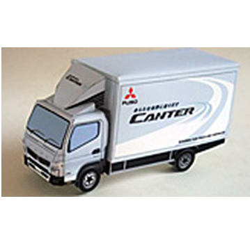 立体手工制作三菱小货车3D纸模型