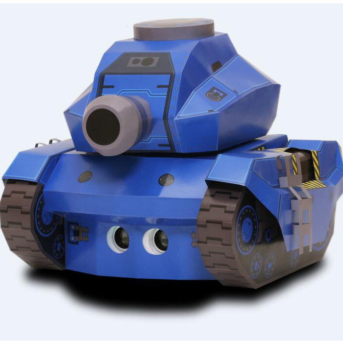 儿童益智diy立体手工制作卡通小坦克军事模型3d纸质模型纸艺玩具