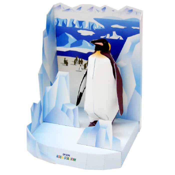 儿童益智手工制作南极冰山场景企鹅DIY立体3D纸质模型纸艺玩具