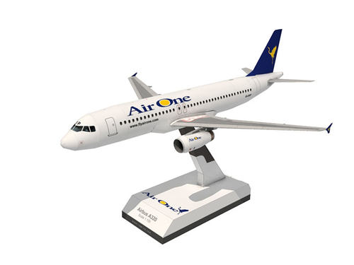 手工制作立体A320航空飞机纸模型