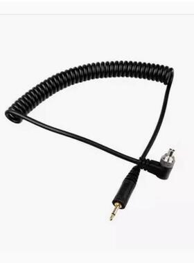 闪光灯PC同步触发线pc-2.5 PC线PC公头转2.5mm插头引闪线30-100cm