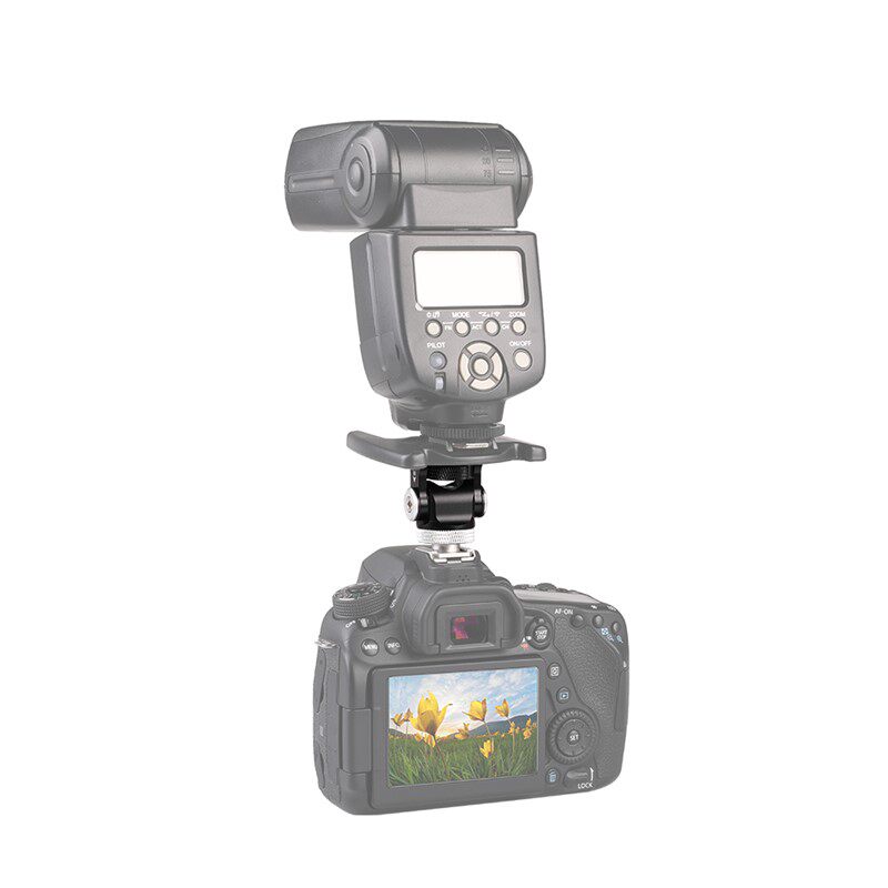 单反专业相机 铝合金万向云台固定支架 蜗牛云台监视热靴通用