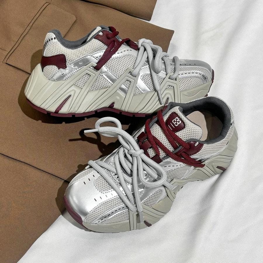 2024新款真皮增高老爹鞋