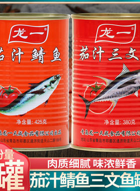 龙一即食海鲜水产下饭菜茄汁鲭鱼