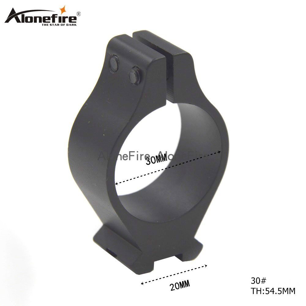 30mm口径QQ管夹21mm卡槽夹轨道支架铝合金手电筒转接灯夹