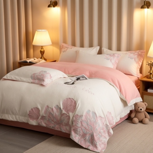 江苏南通家纺冬季加厚A类双面牛奶绒四件套2026新款被套床单床笠