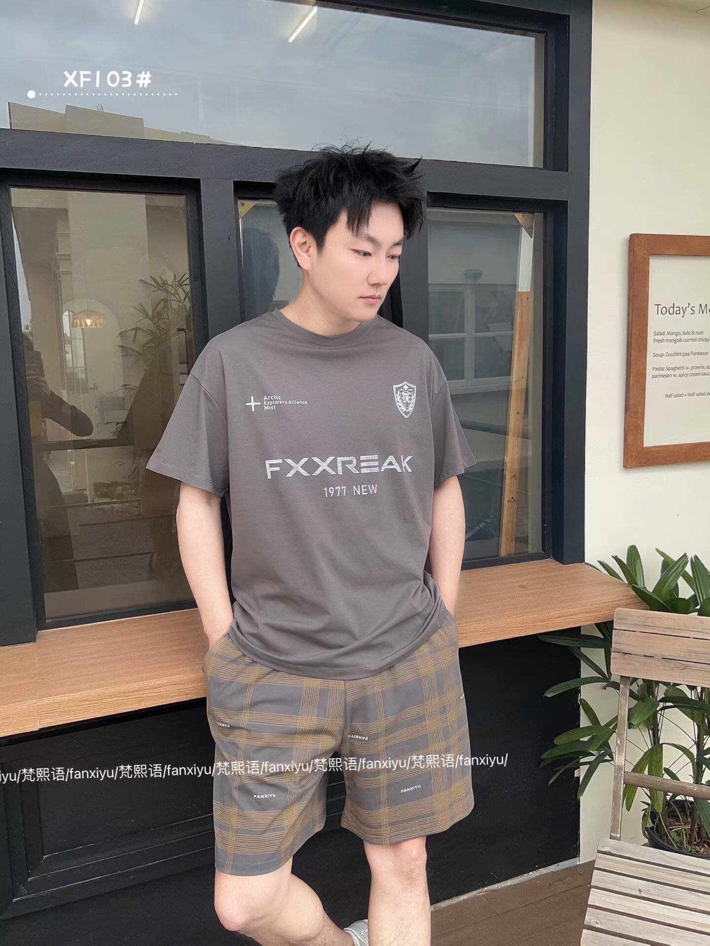 梵熙语2026新款春夏季男士纯棉k睡衣短袖短裤家居服套装可外穿宽