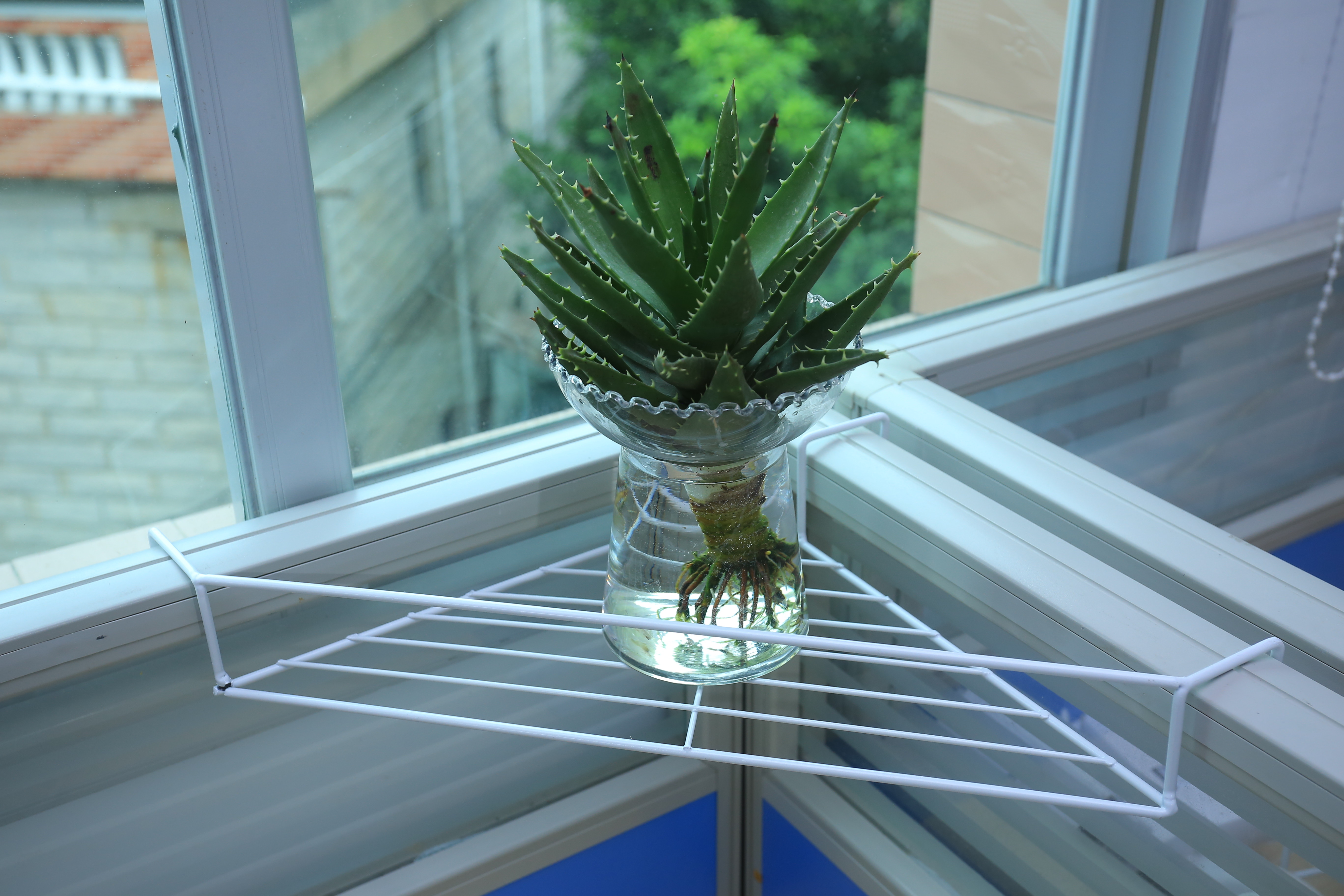 包邮升级版铁艺办公桌花架置物架办公室收纳架三角桌架阳台转角架