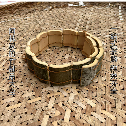 手工制作竹制铺灸围栏