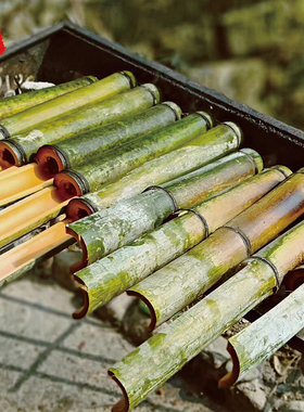 竹筒饭现砍现做新鲜粽子模具蒸桶商用家用野餐室外烧烤竹子野外火