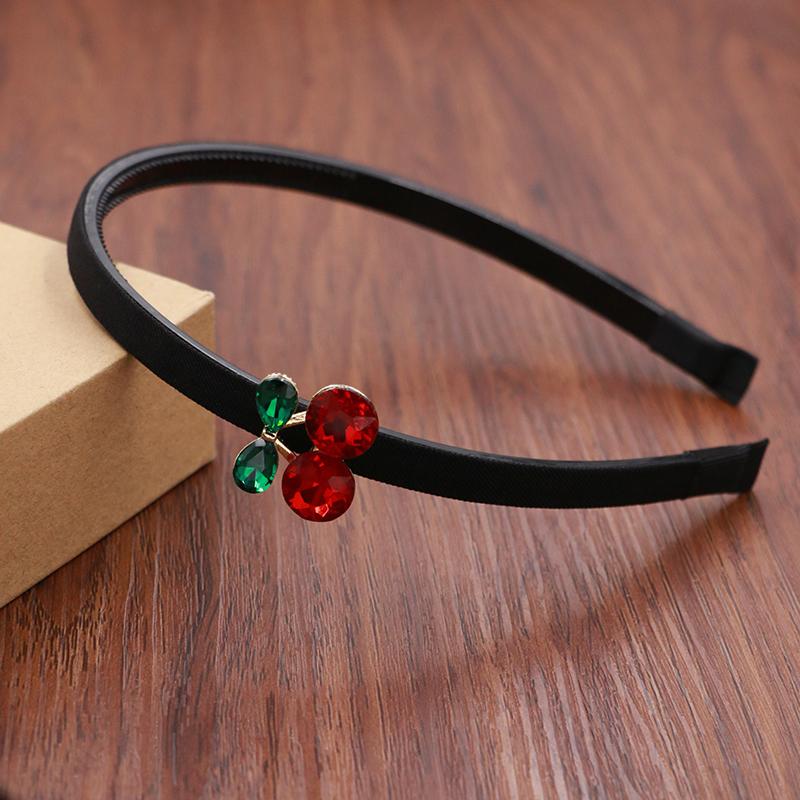 珍珠樱桃发箍女孩发卡带齿防滑