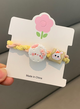 小绵羊发绳儿童发饰发圈高弹力加粗橡皮筋女童扎马尾头饰不伤发