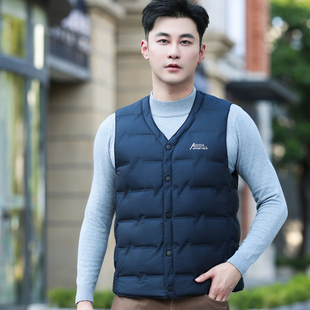 2025秋冬新款男士羽绒马甲男款轻薄背心短款内穿内胆中老人高端