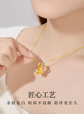 s925纯银独角兽项链送女友礼盒