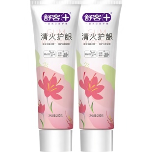 210g支舒客舒清火护龈红花本草牙膏中草止痛 护清洁薄荷 消肿