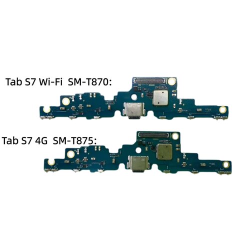 适用于三星Tab S7原装平板Wifi 4G SM-T875 T870充电接口尾插小板