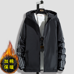 深秋棉服男款2024新款大码夹棉薄棉外套男秋冬季薄款学生棉衣棉袄