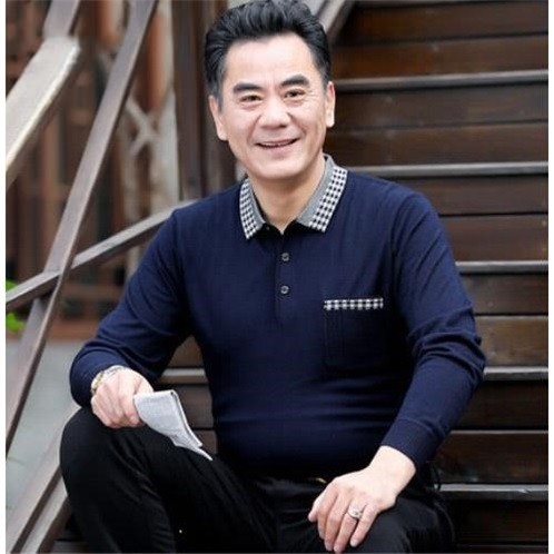 男士长袖t恤土丅春秋老爸中年爸爸春夏装薄款全棉秋衣纯棉上衣服