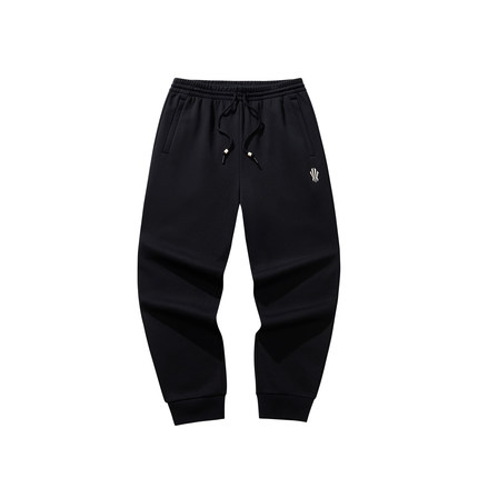 ANTA/安踏秋季新款欧文系列男女同款密暖绒运动长裤172541307N