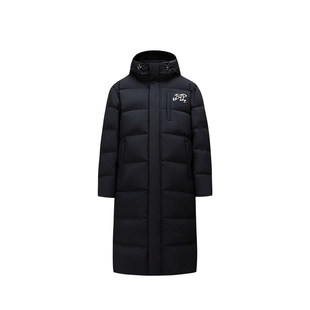 ANTA/安踏2025欧文系列男女同款生物基防泼水长款羽绒服172611902