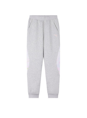 ANTA/安踏儿童24春季新款女大童跑步灰色针织运动长裤362425766