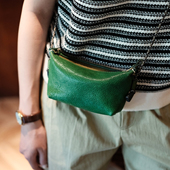 宝包植鞣皮女包小废包 葱木 mini包元 迷你饺子包夏天斜挎小包便携