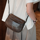 葱木 马鞍包小众复古轻便日系斜挎包女包2025新款 新中式 包日杂包