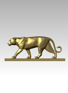 三维图 圆雕图 模型 3D STL 精雕 木雕 雕刻图D雕塑豹250703