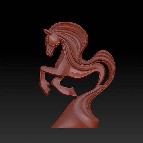 三维图 圆雕图 模型 3D STL 精雕 木雕 雕刻图Y艺术马251220