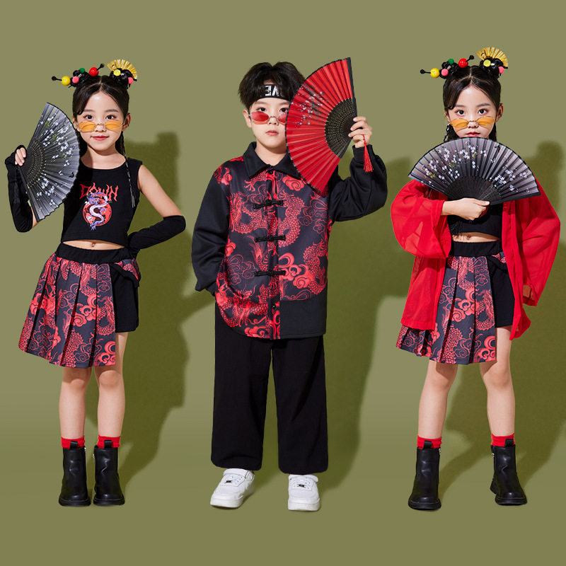 直营儿童中国风汉服演出服男女童合唱表演服学生古风国风舞蹈服,童装/婴儿装/亲子装,汉服,淘宝优惠券,粉丝福利购,淘宝优惠卷