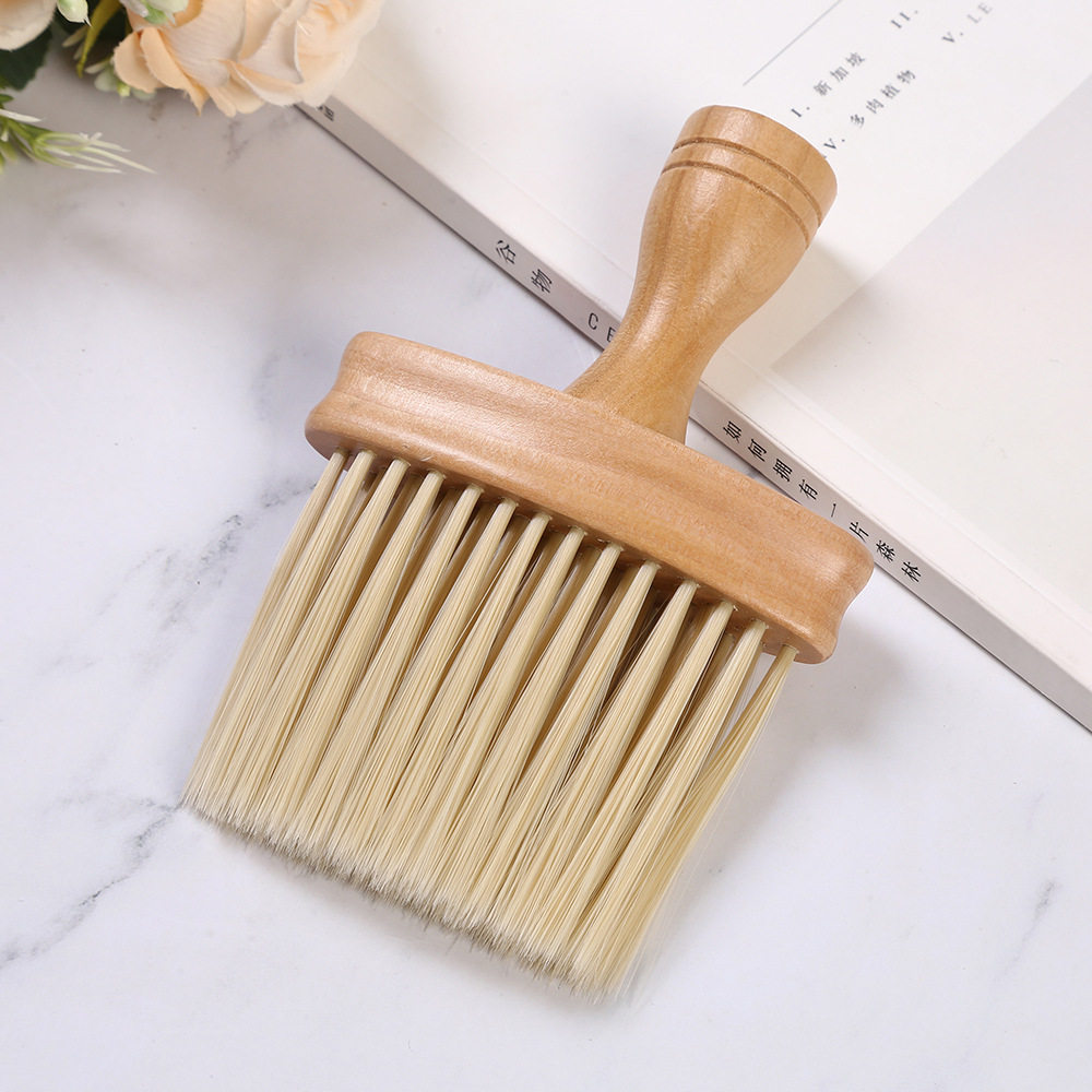 外贸碎发扫担刷发廊理发店尼龙软毛颈部清洁碎发工具刷子厂家