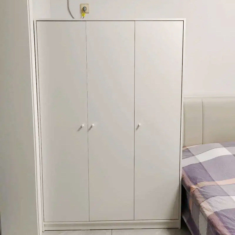 IKEA宜家克勒普斯塔三门衣柜白色117x176厘米家用卧室简约现代