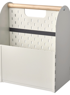 IKEA宜家瓦滕卡 办公桌收纳件白色33x21x43 厘米收纳盒整理盒