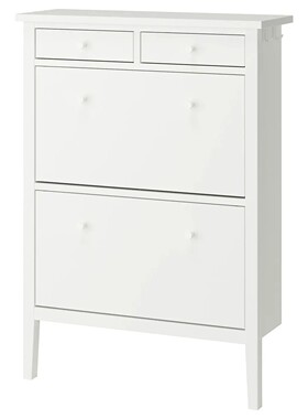 宜家国内正品代购古拉贝利 双门鞋柜，白色，88x30x122 厘米