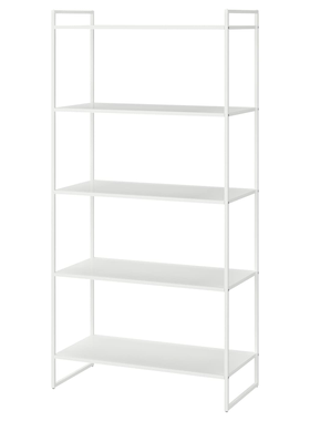 IKEA宜家尤纳赛尔 搁架单元白色书架80x38x160 厘米置物架整理架