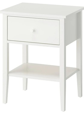 宜家代购古拉贝利 床头桌，带1个抽屉 带搁板/白色53x43x69 厘米