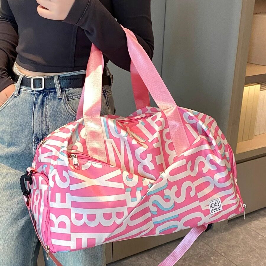 日本运动健身包女款新款干湿分离游泳瑜伽专用收纳包旅行包