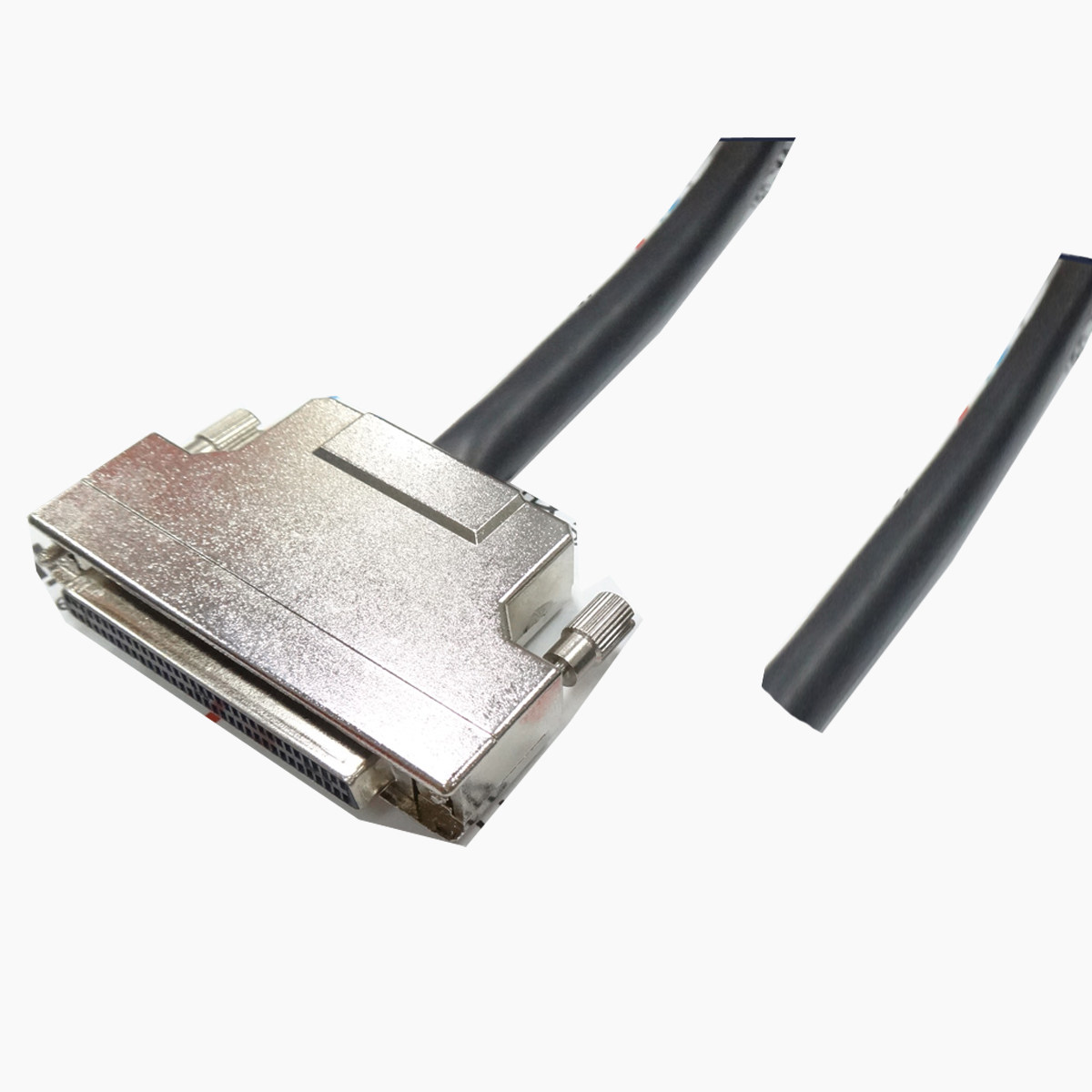 同创科技 SCSI 68P 单母头 DB型孔式数据线 螺钉铁壳 3米成品线